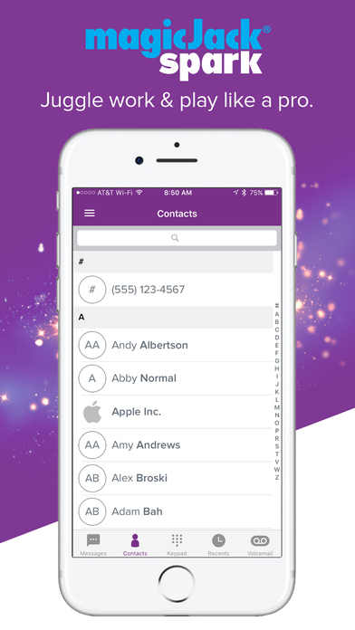 how to X at&t on fix voicemail iphone Store Spark on magicJack App the