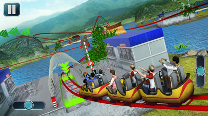 Theme Park Roller Coaster Ride screenshot 2