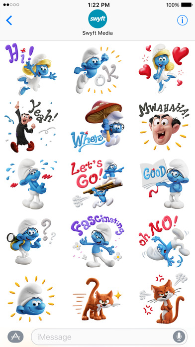 Smurfs: The Lost Village Stickers for iMessage screenshot 4