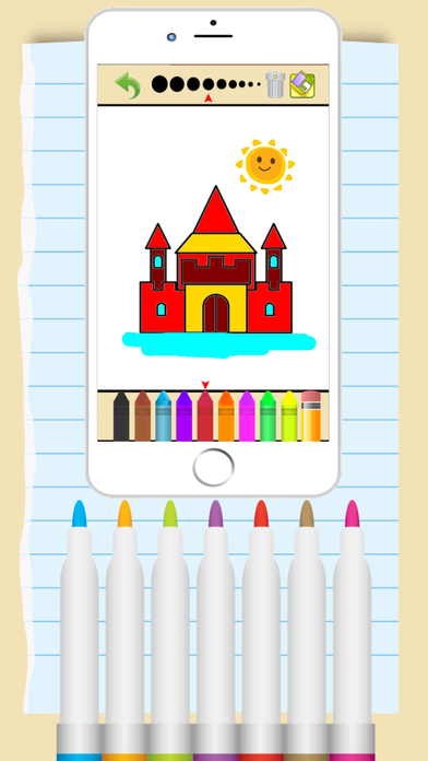 Princess Coloring Pages - Painting Kids Art Games screenshot 2