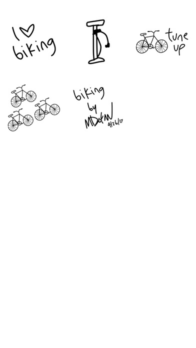 Bike sticker - biker emoji stickers for iMessage screenshot 3
