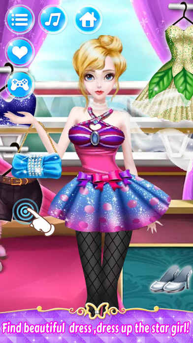 Star Doll Makeover - Girl Games for kids screenshot 4