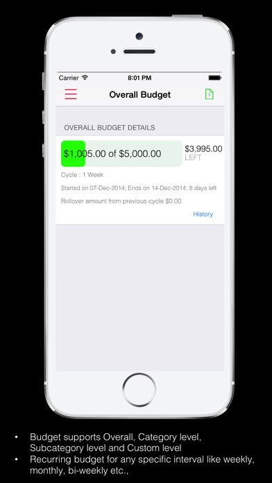 Home Budget Expense Account Manager Pro screenshot 3