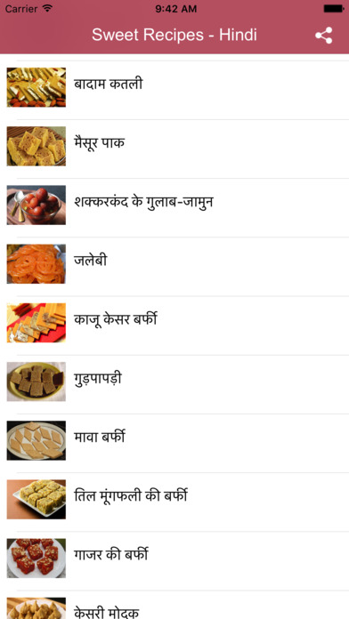 Sweet Recipes in Hindi screenshot 3