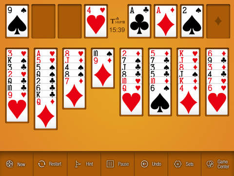 FreeCell Golden game screenshot 4