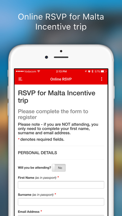 Vodacom Business Incentive Malta 2017 screenshot 3