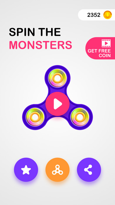 Fidget Spinner - Spin The Monsters screenshot 3