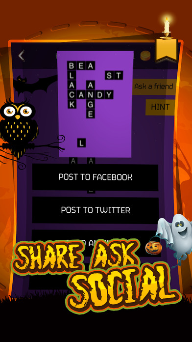 Guess the Halloween Words Puzzles Games screenshot 2