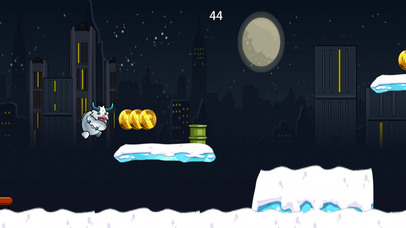 Cute Yeti Winter Night Dash Up screenshot 2