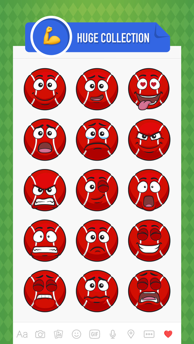 CricMoji - cricket emoji & stickers keyboard app screenshot 2
