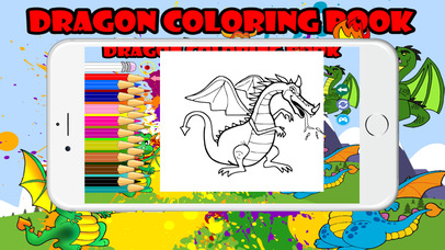 Dragon Coloring Book For Kids Tolders screenshot 3