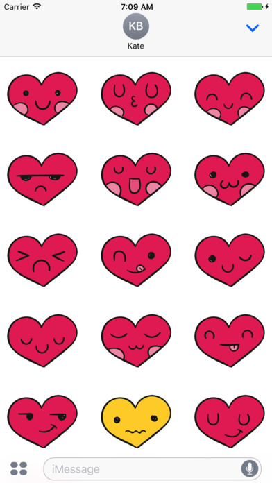 Heart Stickers Emojis screenshot 2
