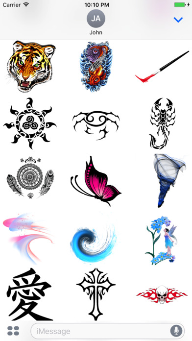 Artistic Stickers for iMessage! screenshot 2