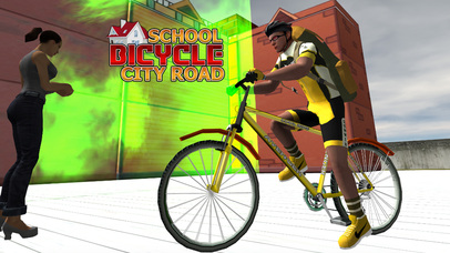 Boy School Bicycle City Race : Ride bike to School screenshot 4