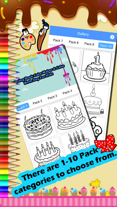 Coloring Book Cake Maker & Cake Birth Day For Kids screenshot 2