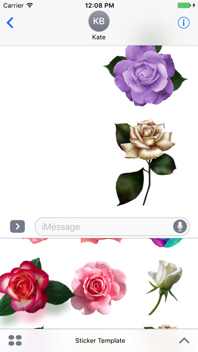 Flowers Pro Stickers for iMessage screenshot 2