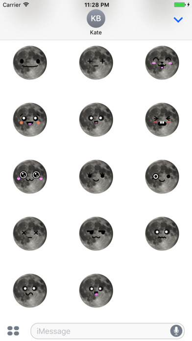 MOONEMOJI - Full Moon Emojis screenshot 4