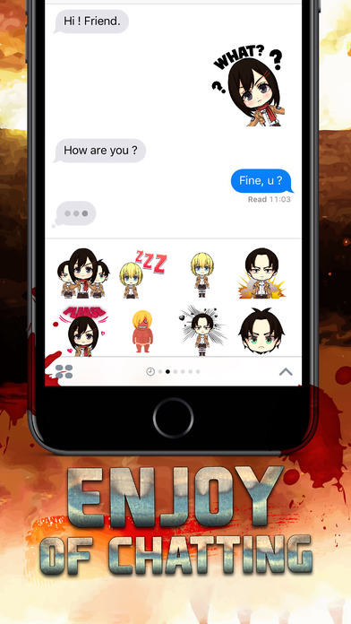 Giant Boy Manga & Anime Stickers for iMessage screenshot 2