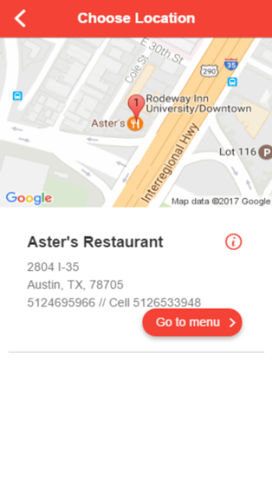 Aster's Restaurant screenshot 2