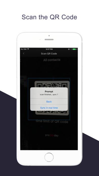 Data Transfer- Simpler Contacts by QR Code screenshot 4