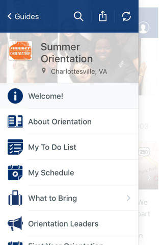UVA Orientation/Event Guides screenshot 4