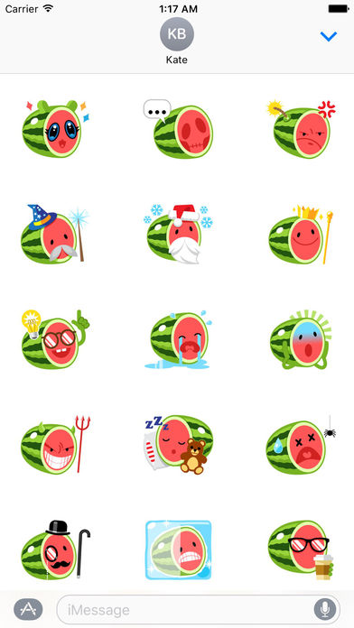 Animated Dancing Dog and Funny Watermelon Stickers screenshot 2