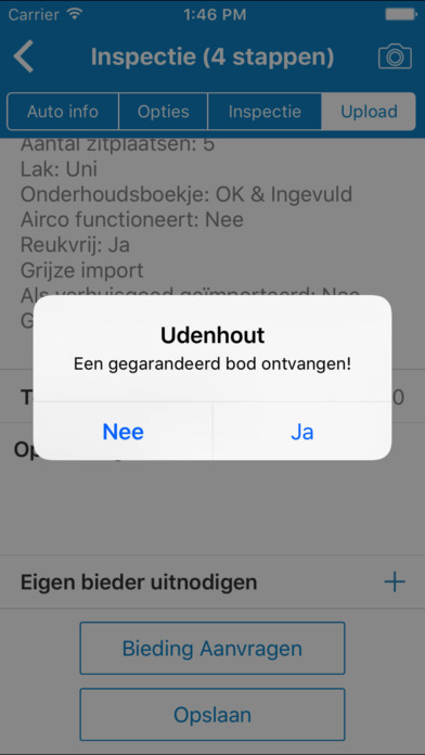 van den Udenhout inruil app screenshot 4