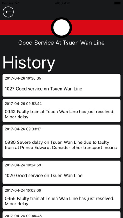 MTR Update 港鐵事故壞車通知 screenshot 3