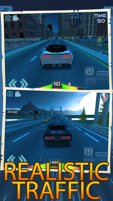 Sport Car Driving -Night Traffic Parking Simulator screenshot 3