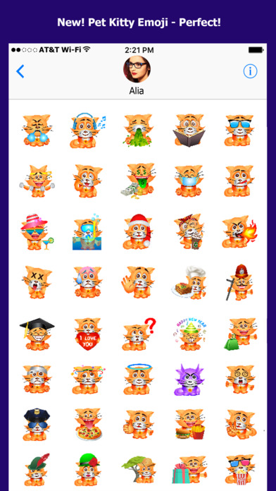 PetMoji - Kitty Emoji & Stickers screenshot 2