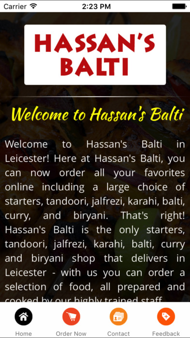 Hassans Balti screenshot 2