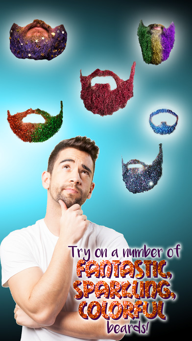 Glitter Beard Booth - Face Montage Photo Editor screenshot 3