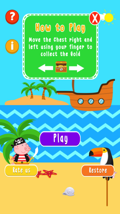 Baby Cartoons :Animal Pirate World & Treasure Hunt screenshot 2
