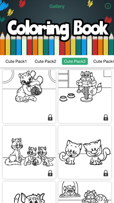 Cat Dog Coloring Page Drawing with Cute Animal screenshot 2