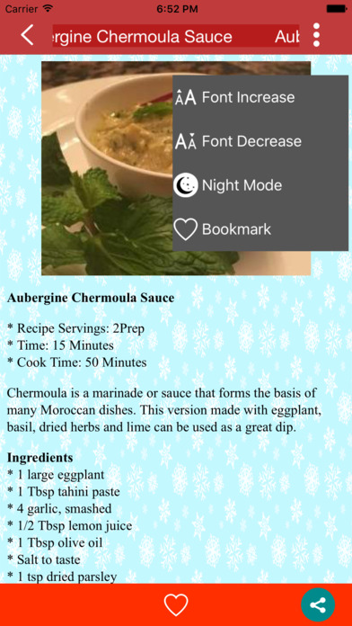 recipes guide screenshot 2