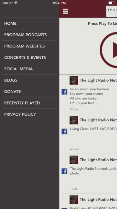 The Light Radio Network screenshot 2