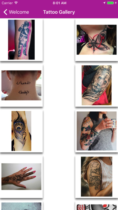 Tattoos for girls - Tattoo designs & Editor screenshot 3