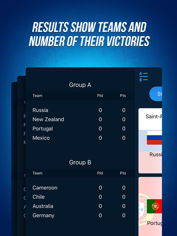 Confederation Tournament 2017 - Events Calender Screenshots
