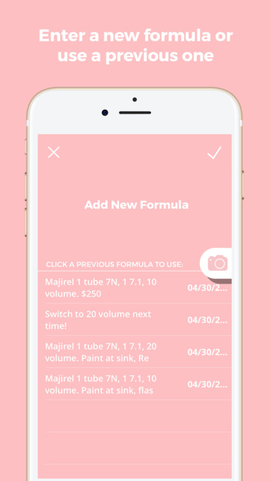 Gloss: Save Formulas & Clients screenshot 3