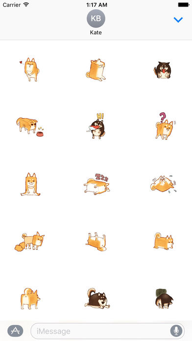 Square Dog And Round Dog - Two Lovely Dogs Sticker screenshot 2