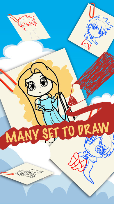Draw & Paint Chibi Cartoon Photo Games Pro screenshot 3