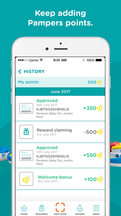 Screenshots of Pampers Rewards: Parents Club for iPhone
