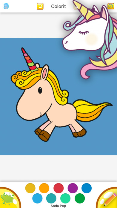 Cute Unicorn Coloring Drawing Book for Girl screenshot 4