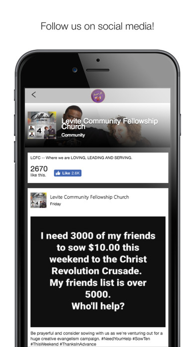 Levite Community Fellowship screenshot 2