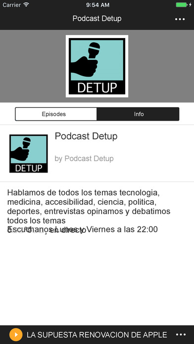 Podcast Detup screenshot 2