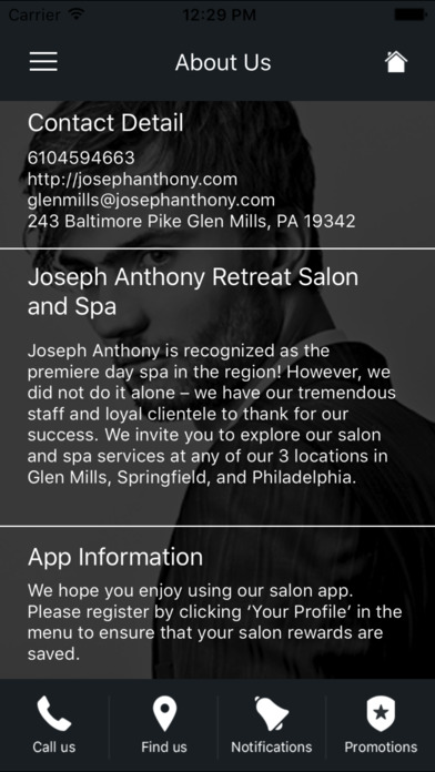 Joseph Anthony Retreat Spa screenshot 2