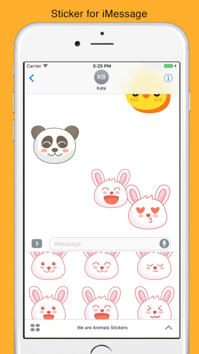 We are Animals Stickers – Chicken, Panda & Rabbit screenshot 3