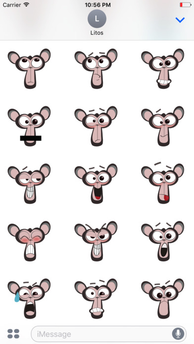 Do the Monkey iMessage Sticker Pack by Litosfera screenshot 3