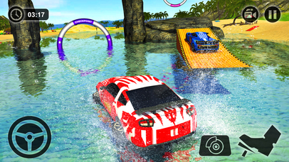 Floating Water Car Driving - Beach Surfing Racing screenshot 2