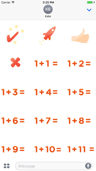 Math Addition Practice Stickers screenshot 2